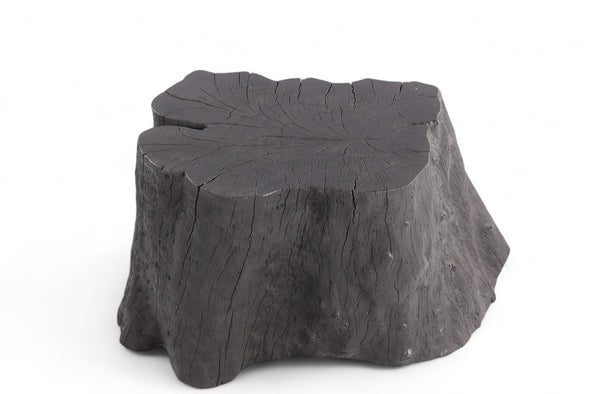 Black Lychee Living Edge Accent or Side Table or Stool