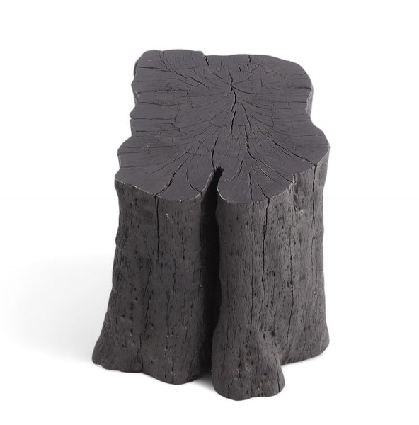 Black Lychee Living Edge Accent or Side Table or Stool