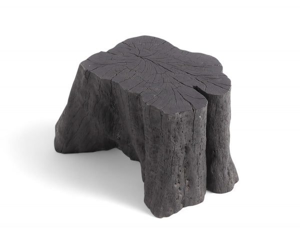 Black Lychee Living Edge Accent or Side Table or Stool