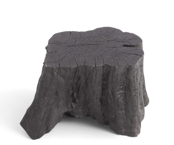 Black Lychee Living Edge Accent or Side Table or Stool