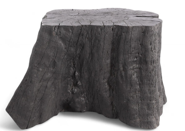 Black Lychee Living Edge Accent or Side Table or Stool