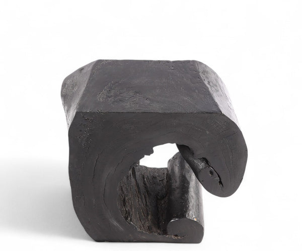 Black Half Ring Organic Accent or Side Table