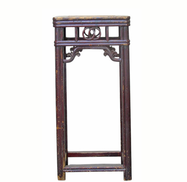 19th Century Chinese Elm Pedestal Table