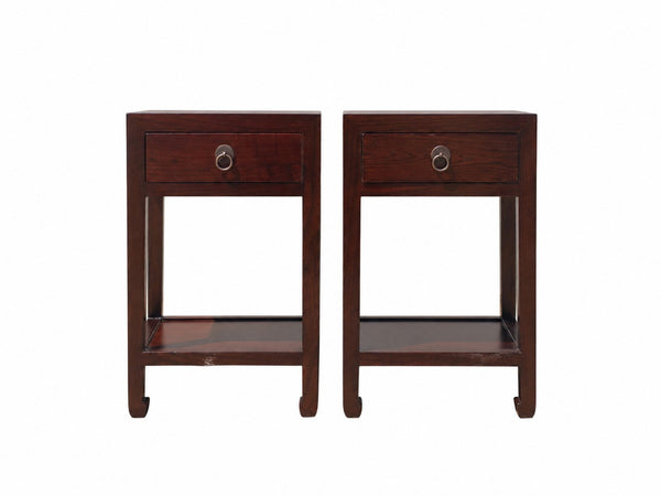 Pair of Chinese Single-Drawer Side Tables