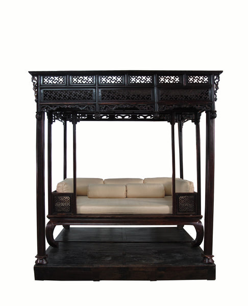 Authentic Rare 19th Antique Chinese Canopy Bed