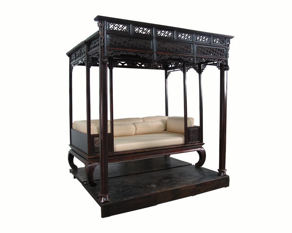 Authentic Rare 19th Antique Chinese Canopy Bed