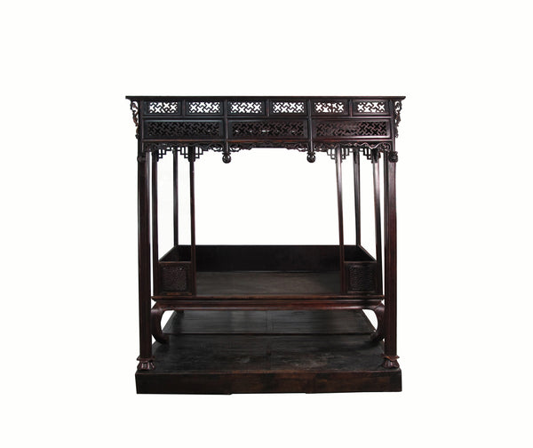 Authentic Rare 19th Antique Chinese Canopy Bed