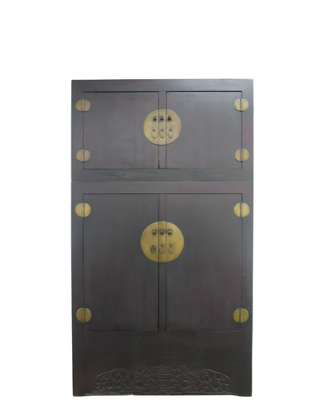 8 Feet Tall Antique Chinese Compound Cabinet