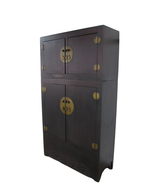8 Feet Tall Antique Chinese Compound Cabinet