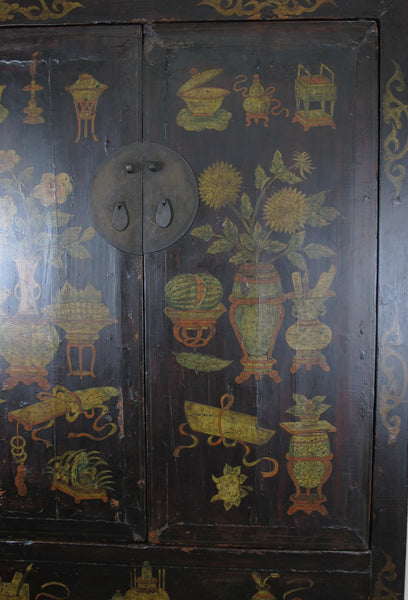 Hand Painted Antique Chinese Cabinet 1