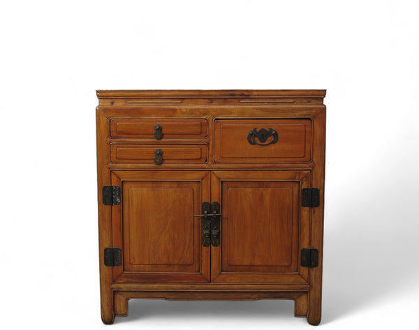 Antique Chinese Blackwood Chest with 3 Drawers