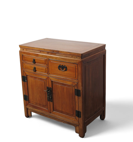 Antique Chinese Blackwood Chest with 3 Drawers