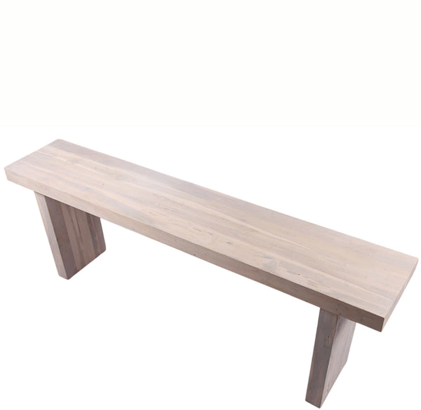 Modern White Teak Console Table 58