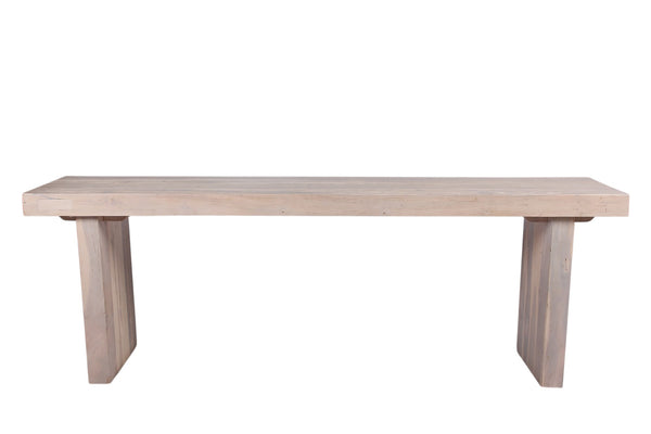 Modern White Teak Console Table 58