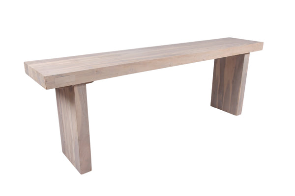 Modern White Teak Console Table 58