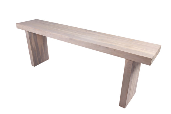 Modern White Teak Console Table 58