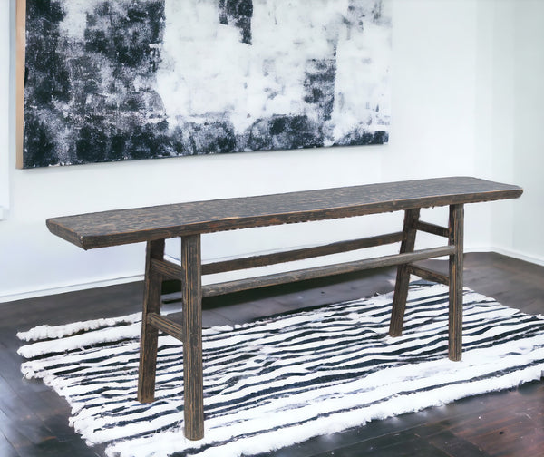 Rustic Black Farmhouse Wood Table