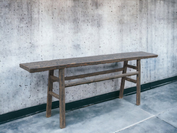 Rustic Black Farmhouse Wood Table