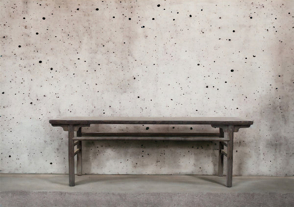 Simple and Rustic Elm Console Table