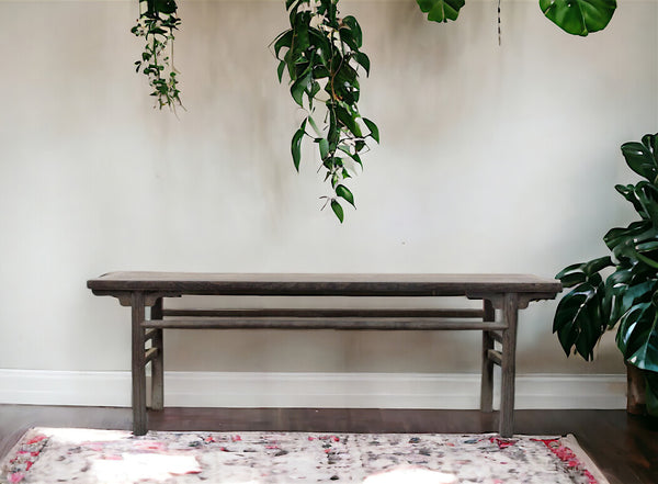 Simple and Rustic Elm Console Table