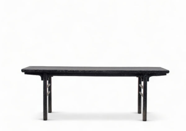 Rustic Black Patina Console Table