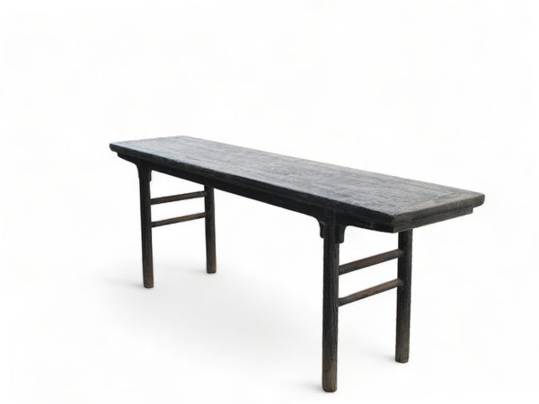 Rustic Black Patina Console Table