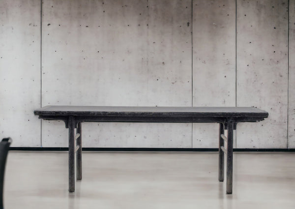 Rustic Black Patina Console Table
