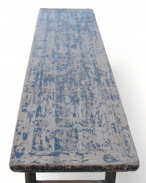 Rustic Black Patina Console Table