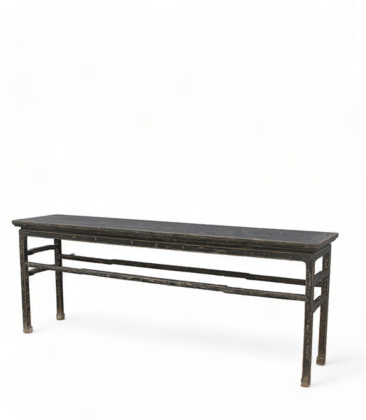 Vintage Black MingQing Console Table