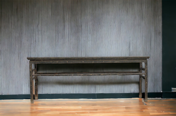 Vintage Black MingQing Console Table