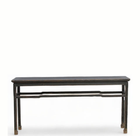 MingQing 69" Inch Long Black Console Table