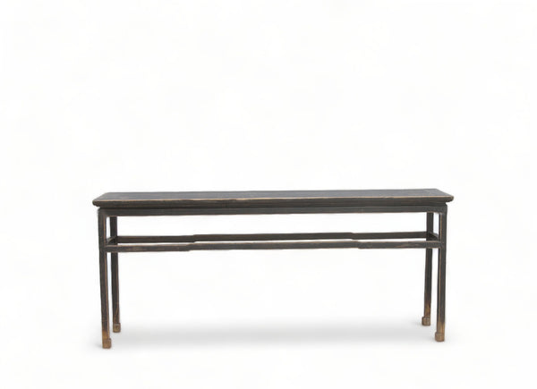 Vintage Black 79" Inch Long MingQing Console Table