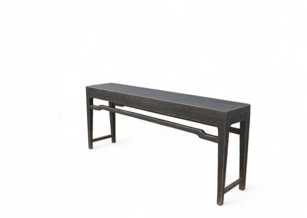 Antique Black 76" Inch Long Console Table: ON HOLD