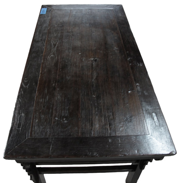 19th Century Hand Carved Drawers Antique Chinese Center Table