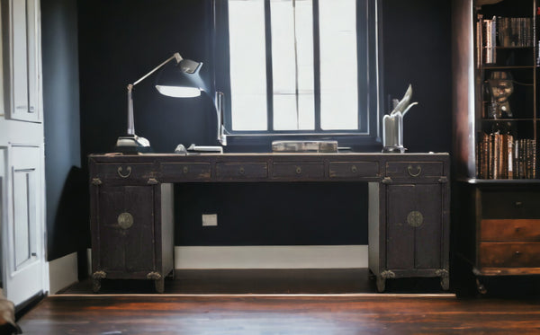 8 Feet Long Altar Antique Console Table or Desk