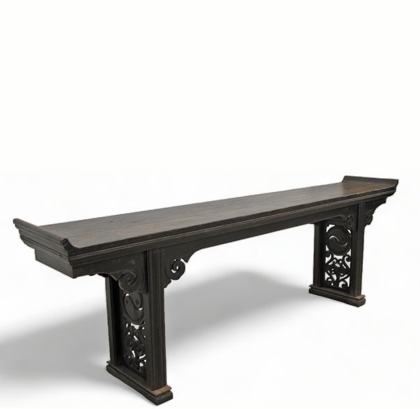 9 Feet Long Large Antique Chinese Altar Console Table
