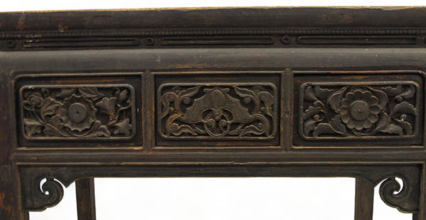 Hand Carved Drawers Entryway Console Table
