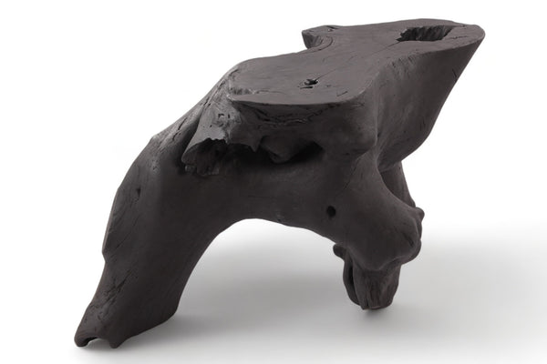 Black Natural Sculptured Console Table - 1