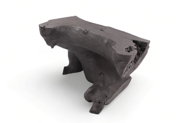 Black Natural Sculptured  Console Table - 2