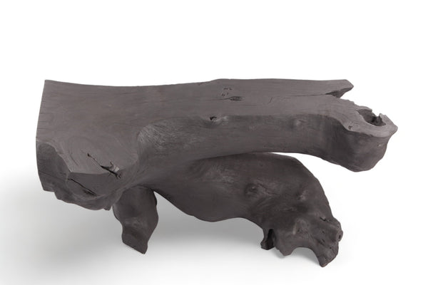 Black Natural Sculptured  Console Table - 2