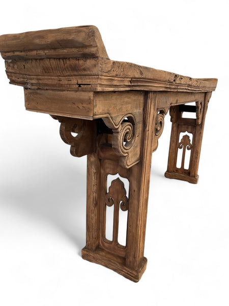 Late 19 Century Antique Chinese Altar Console Table