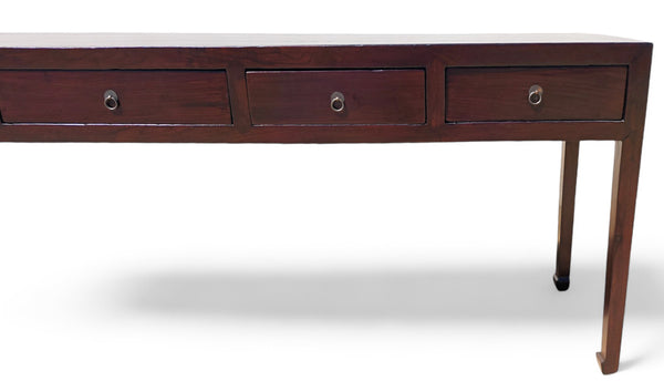 Five Drawers Ming Console Table, 93.7" Inch Long