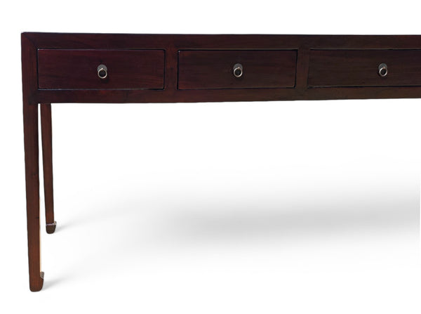 Five Drawers Ming Console Table, 93.7" Inch Long