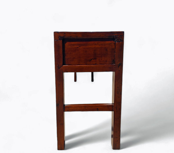 Late 18th Century Seven Drawers Antique Pine Console Table, 108" Inch Long