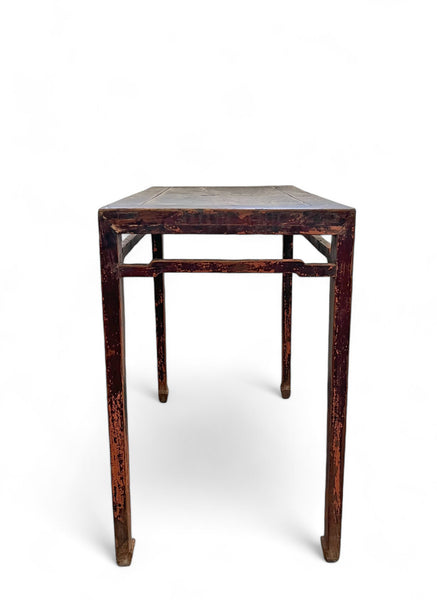 Brown Console or Wine Table, 38.6" Inch Long