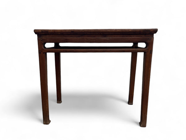 Antique Chinese Small Console or Wine Table with Marble Insert Top