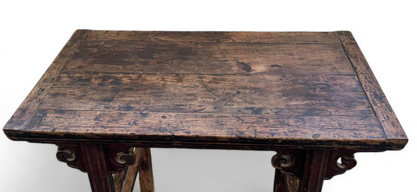 Small Straight Leg Console or Wine Table