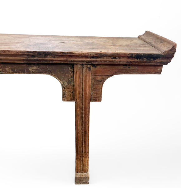 Mid 19 Century 9.6' Feet Long Antique Chinese Altar Console Table