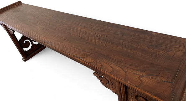 Late 19 Century Antique Chinese Altar Console Table