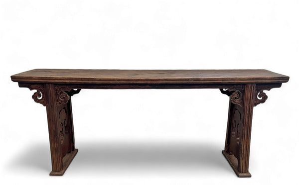 Late 19 Century Antique Chinese Ruyi Console Table